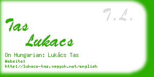 tas lukacs business card